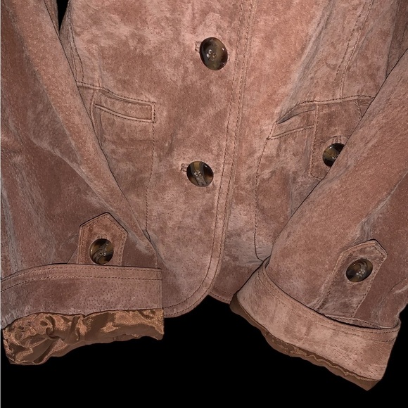 Y2K Vintage Tan Caramel Brown Genuine Leather Moto Jacket - Picture 7 of 13